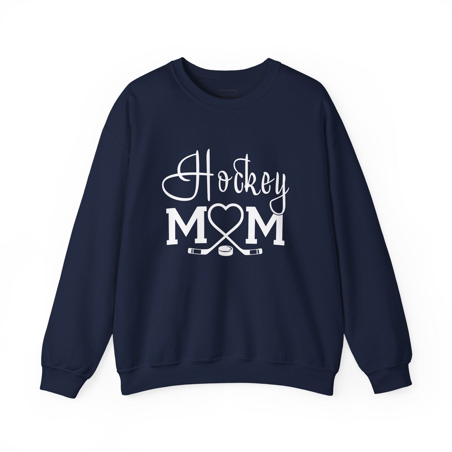 Heart Hockey Mom Crewneck Sweatshirt