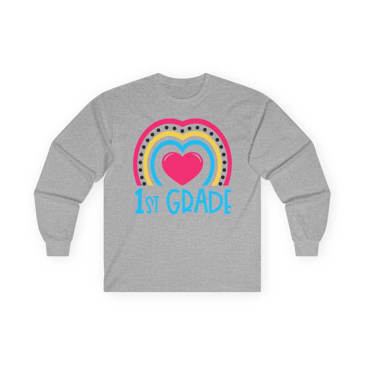 Heart 1st Grade Long Sleeve Shirt