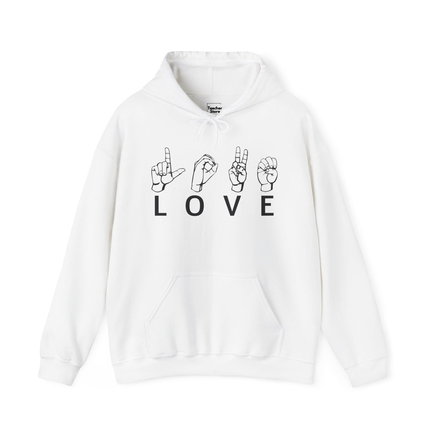 Love Sign Language Hooded Sweatshirt