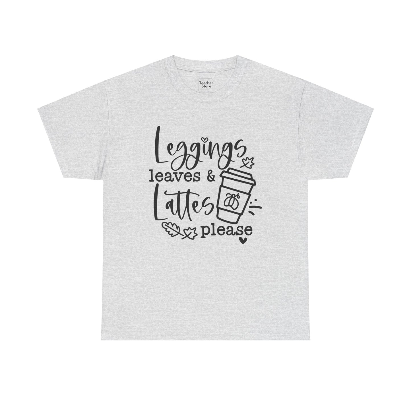 Leggings Leaves Lattes Tee-Shirt