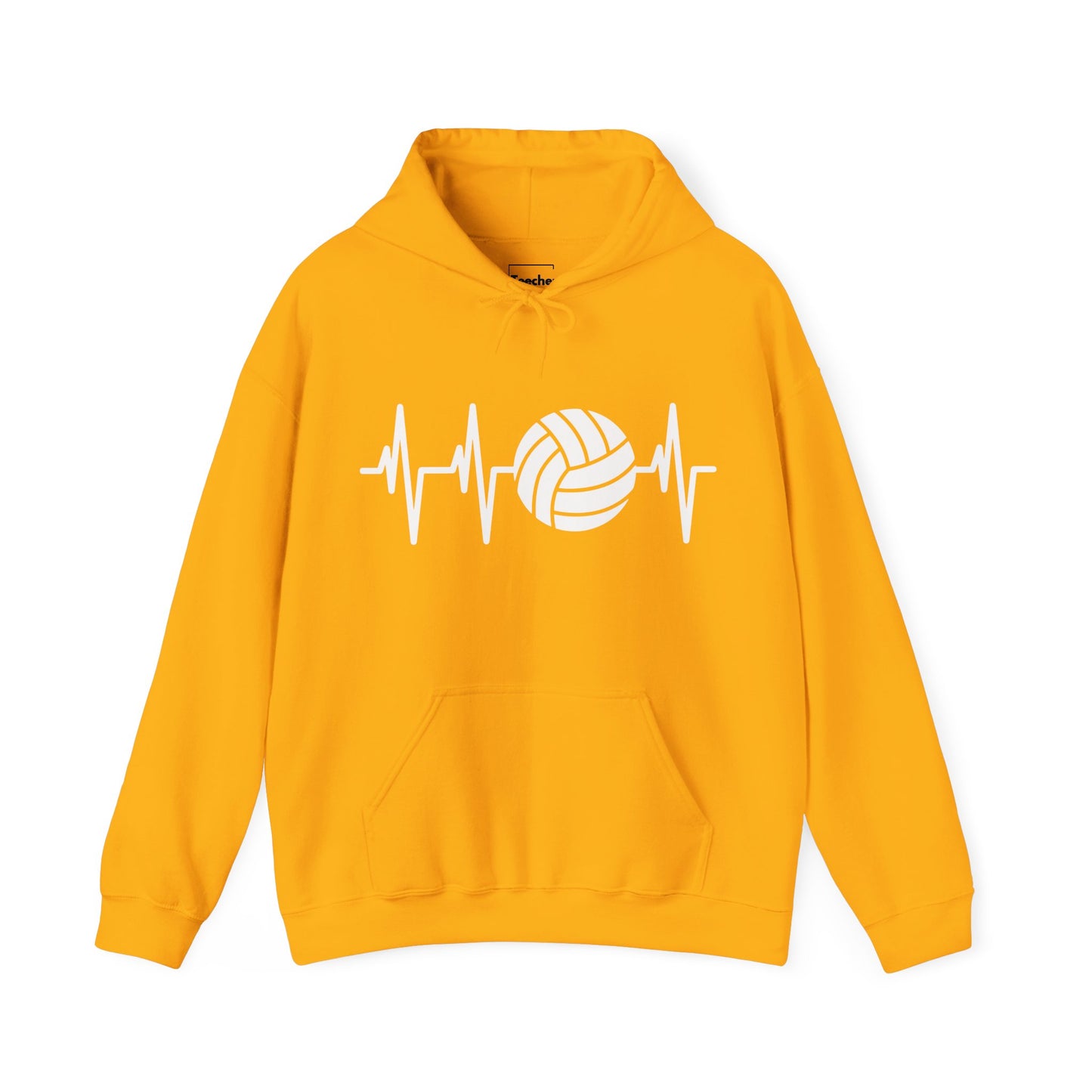 Volleyball Heartbeat Hooded Sweatshirt