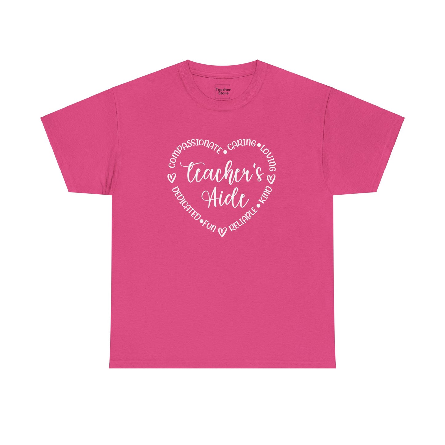 Word Heart Teacher Aide Tee-Shirt