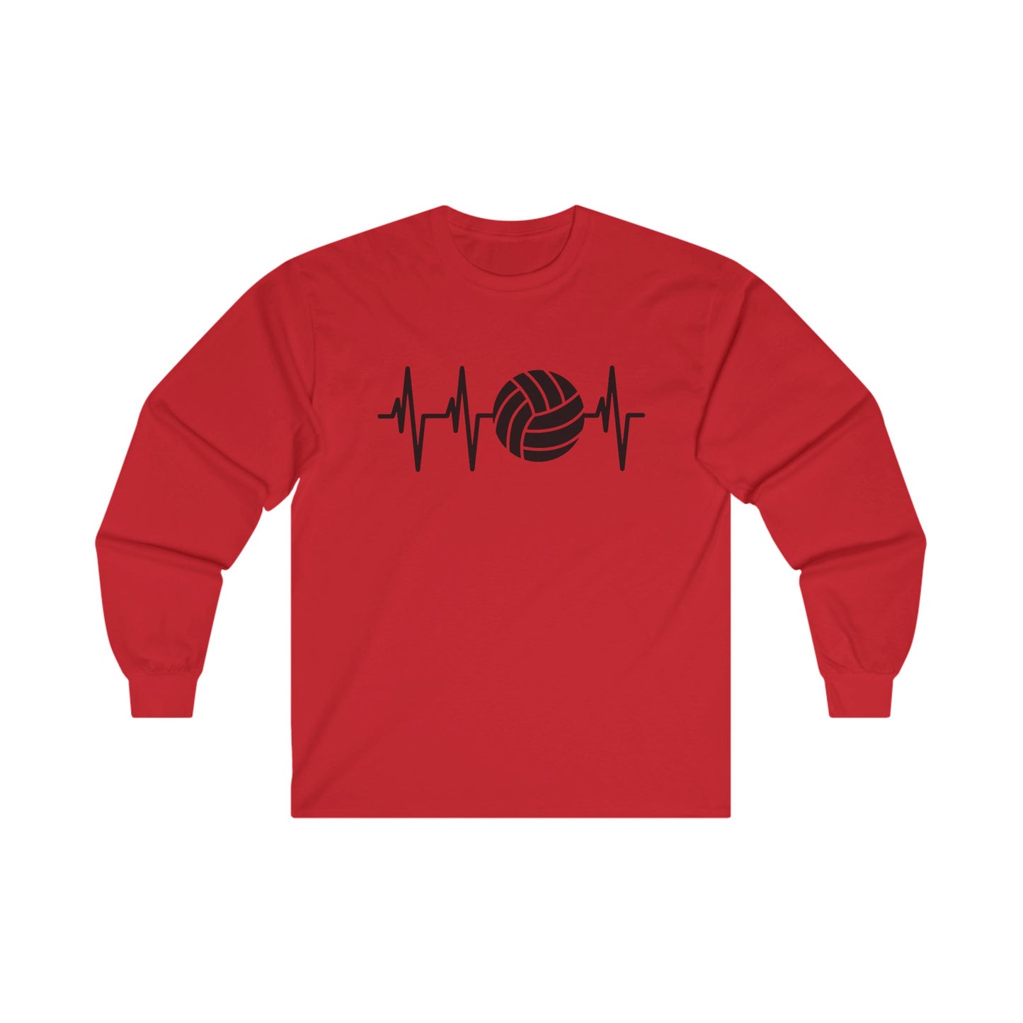 Volleyball Heartbeat Long Sleeve Shirt