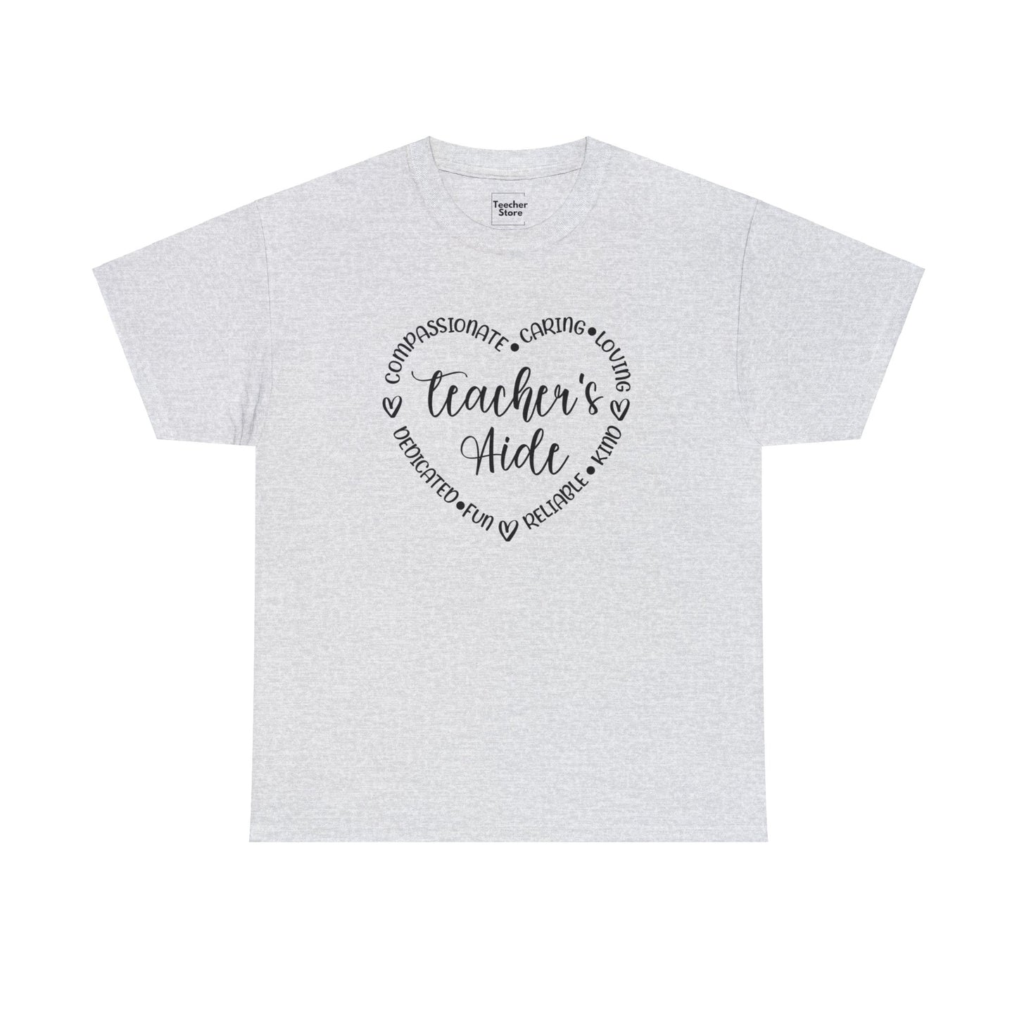 Word Heart Teacher Aide Tee-Shirt