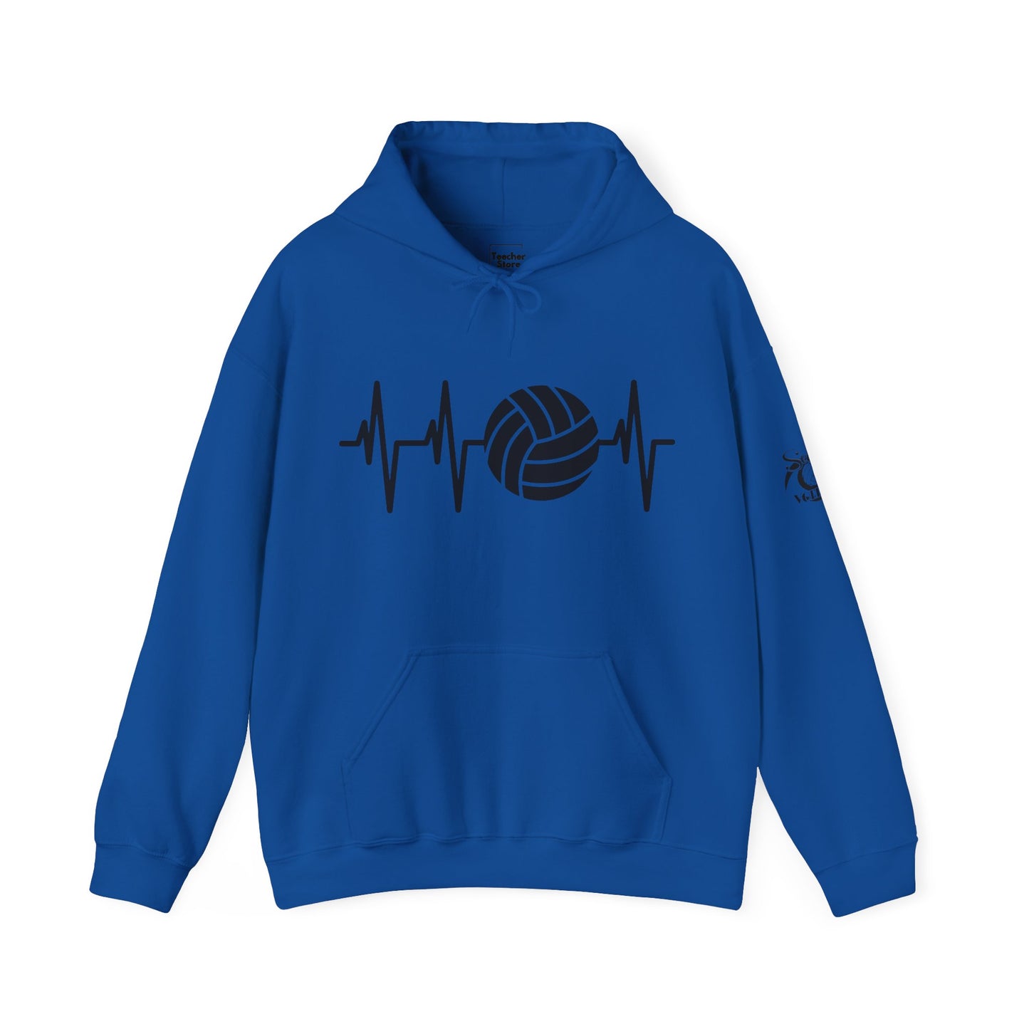 SS Volleyball Heartbeat Hooded Sweatshirt