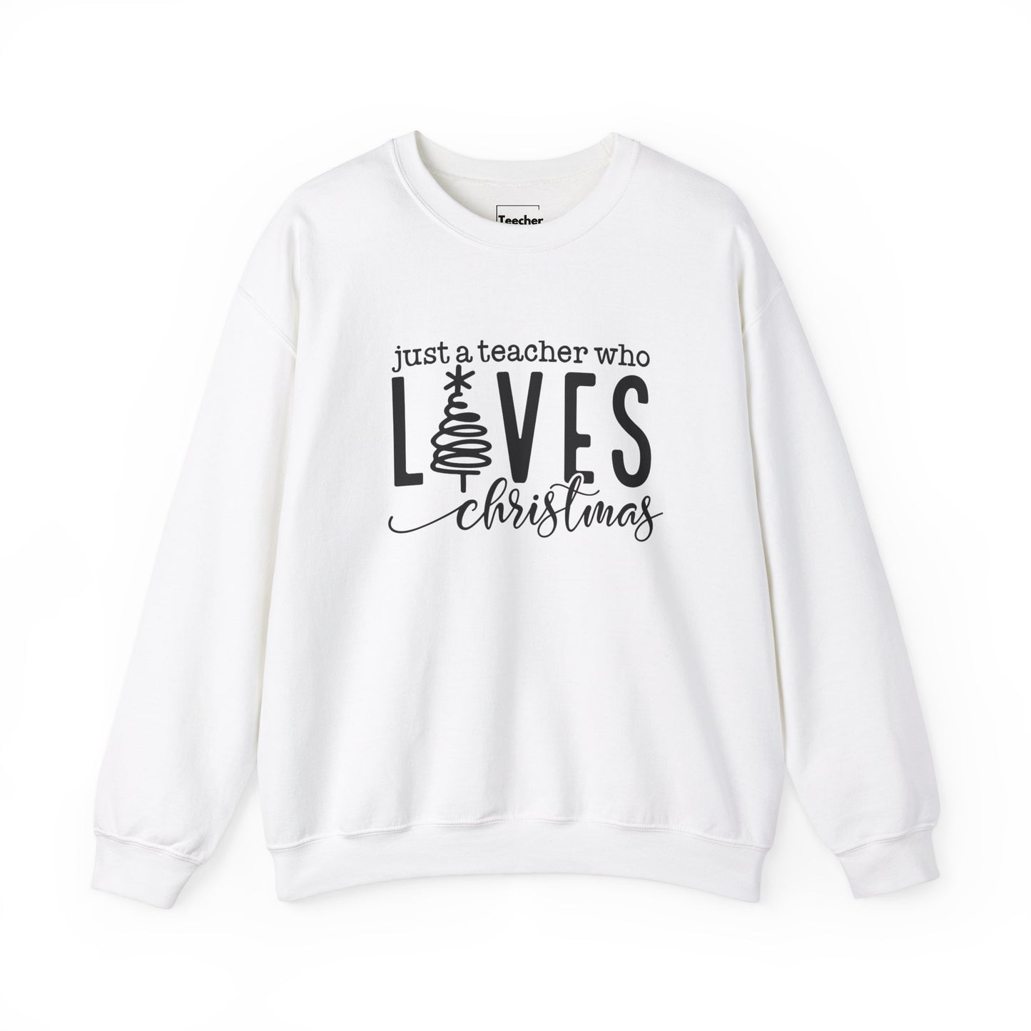 Teacher Loves Christmas Sweatshirt