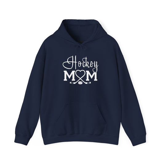 Heart Hockey Mom Hooded Sweatshirt