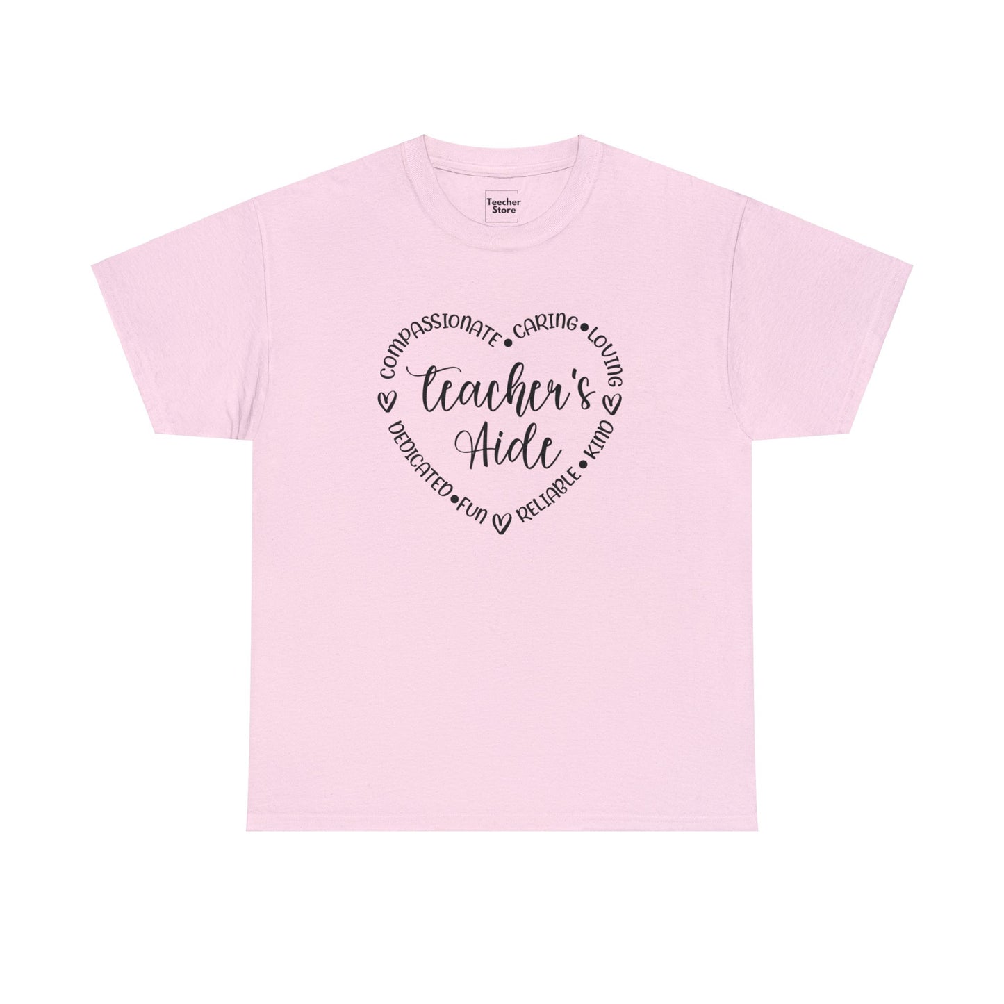 Word Heart Teacher Aide Tee-Shirt