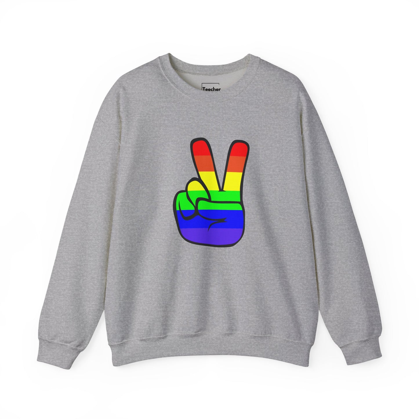 Rainbow Peace Sign Sweatshirt