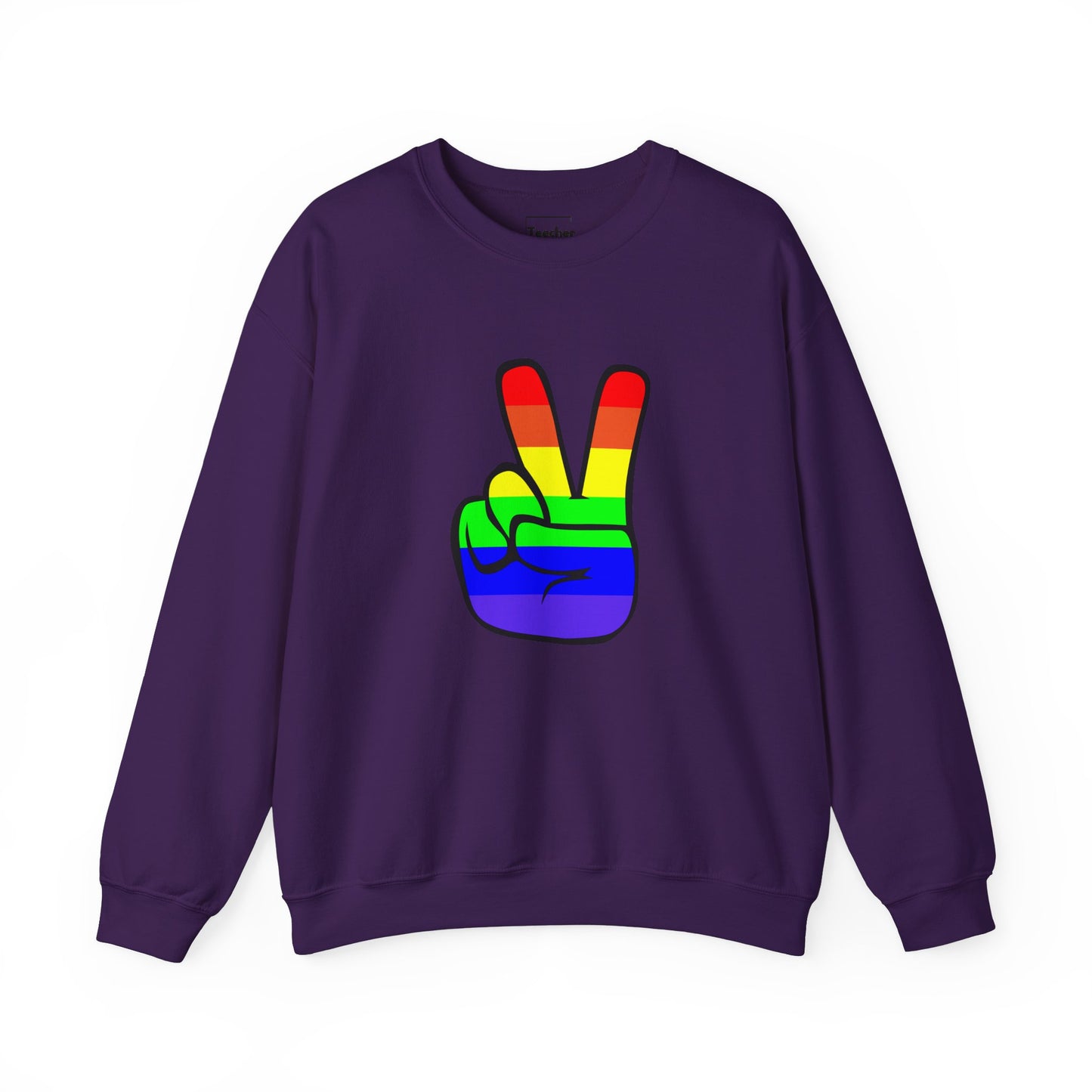 Rainbow Peace Sign Sweatshirt