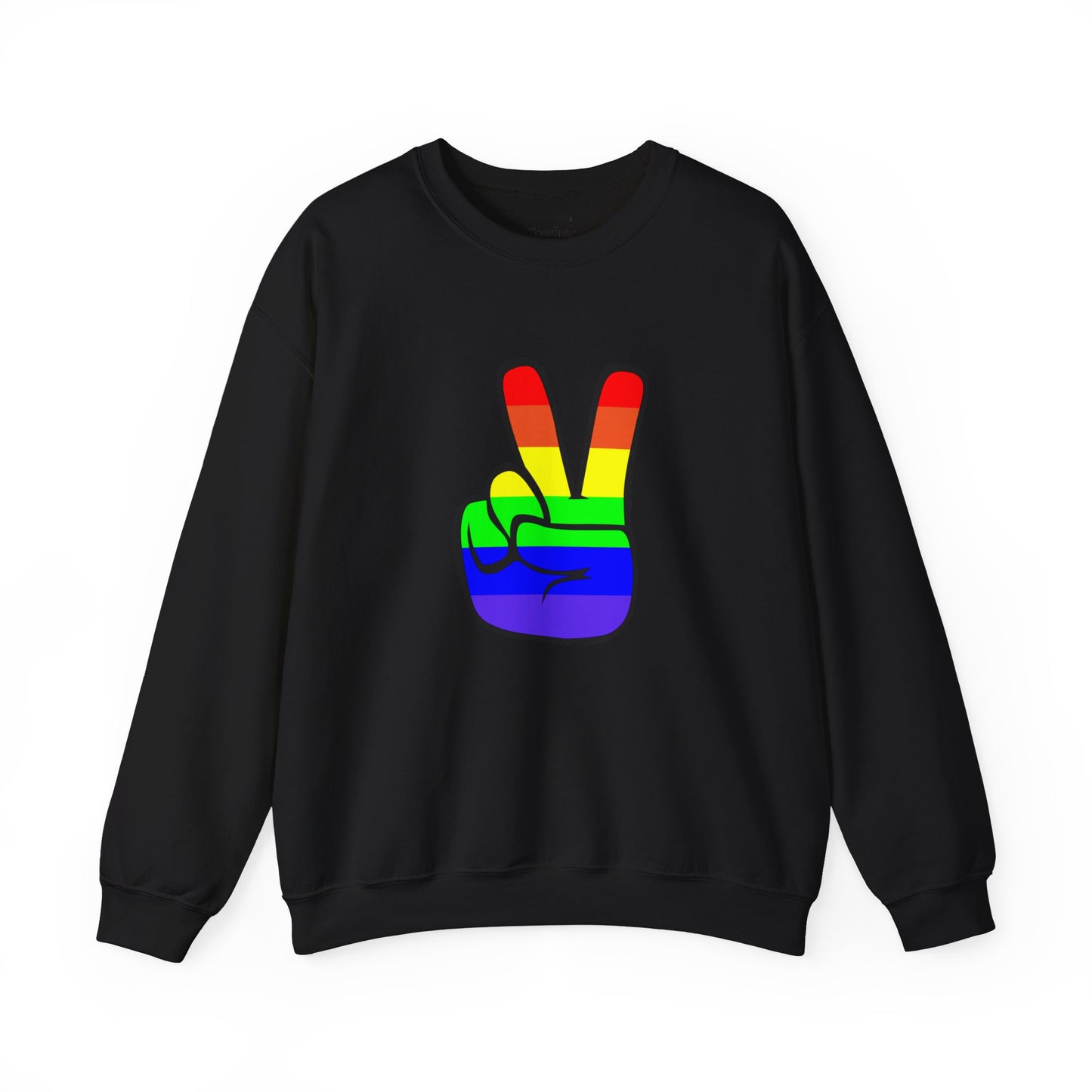 Rainbow Peace Sign Sweatshirt