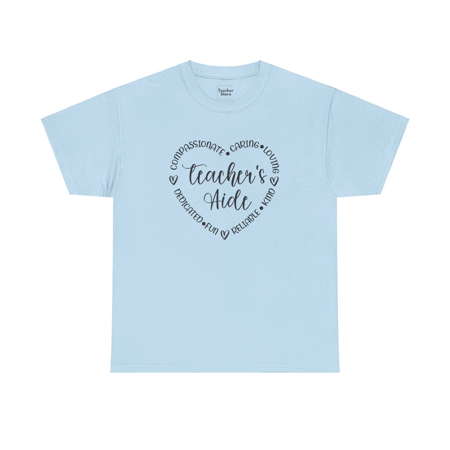 Word Heart Teacher Aide Tee-Shirt