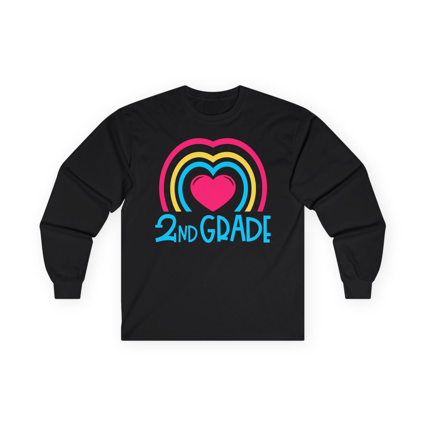 Heart 2nd Grade Teacher Long Sleeve Shirt