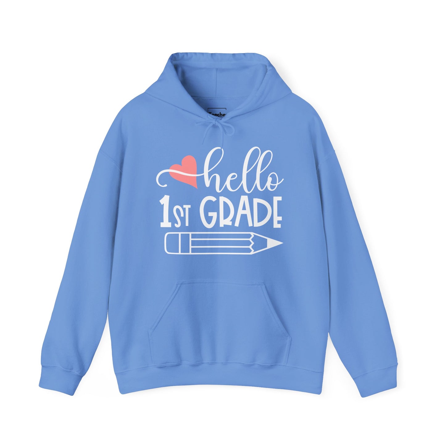 Hello 1st Grade Hooded Sweatshirt