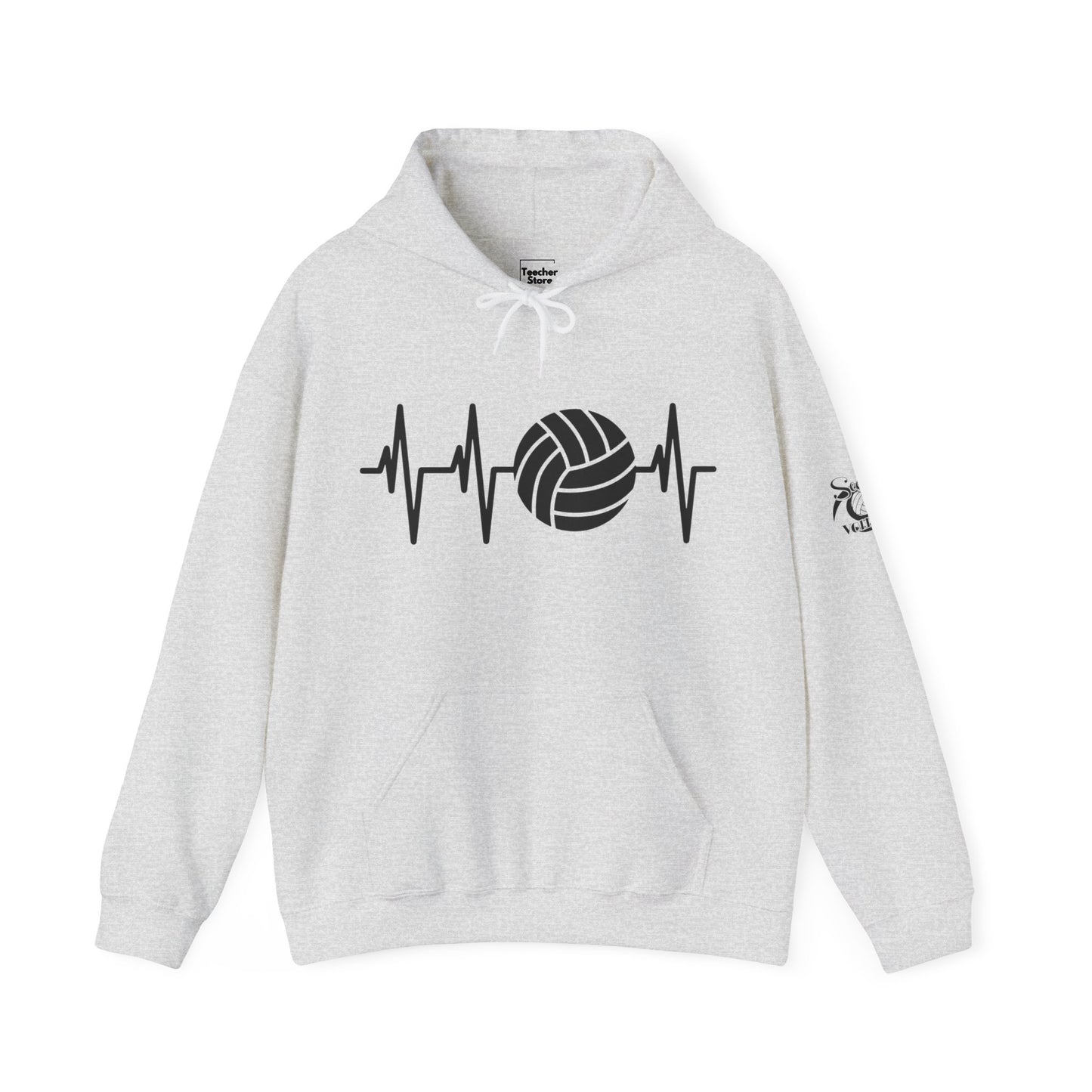 SS Volleyball Heartbeat Hooded Sweatshirt