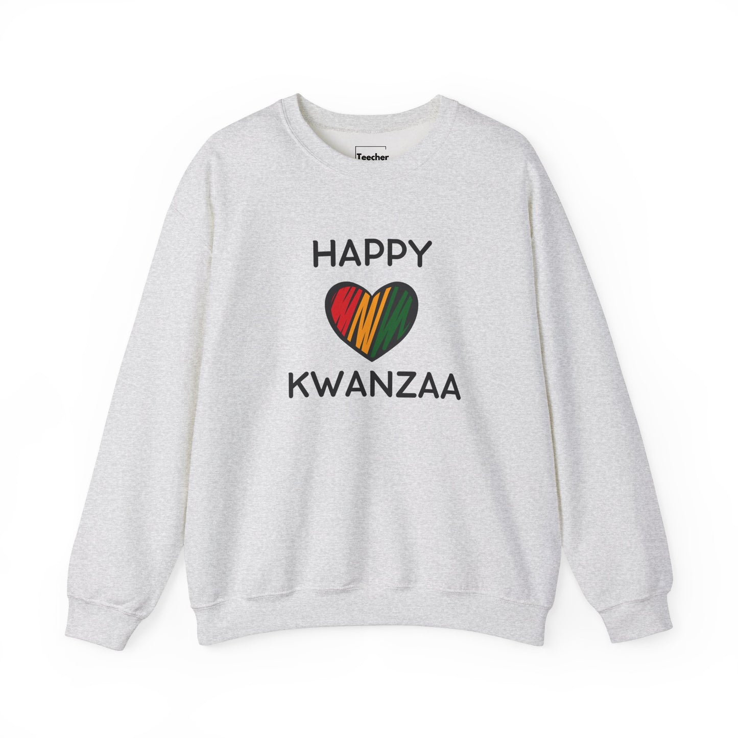 Happy Kwanzaa Heart Crewneck Sweatshirt