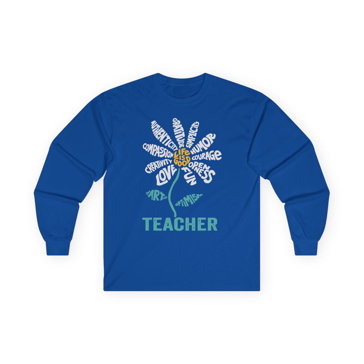 Teacher Flower Long Sleeve Shirt