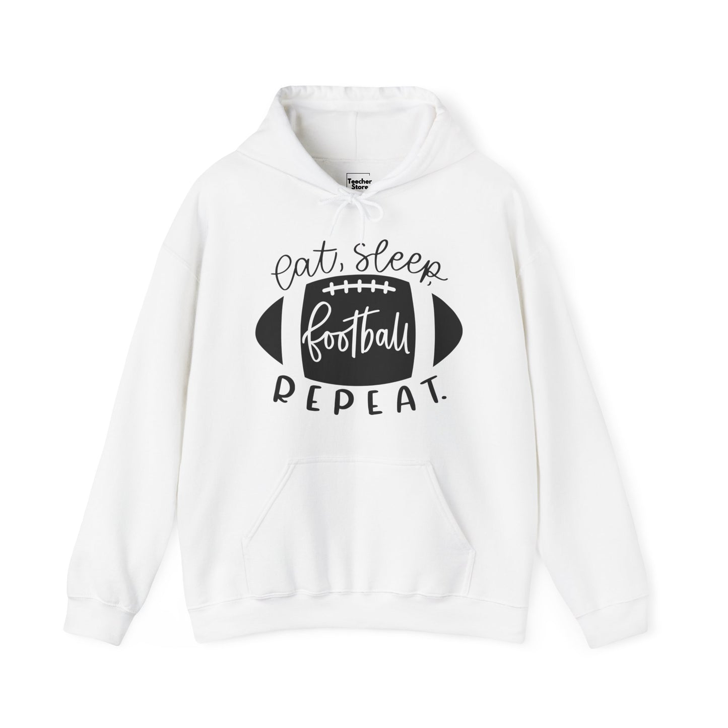 Eat Sleep Football Hooded Sweatshirt