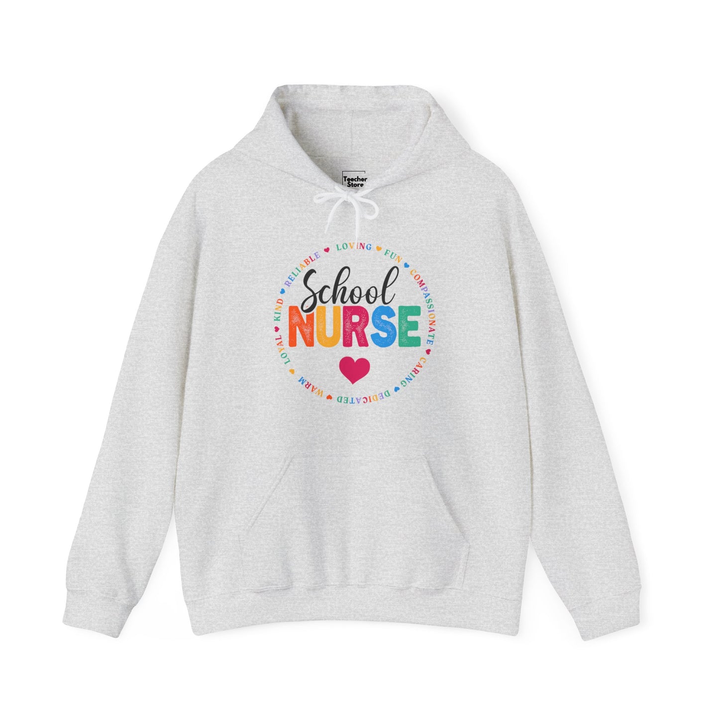 Circle School Nurse Hooded Sweatshirt